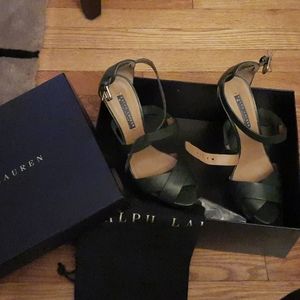 Ralph Lauren Green Heels in size 8-1/2B